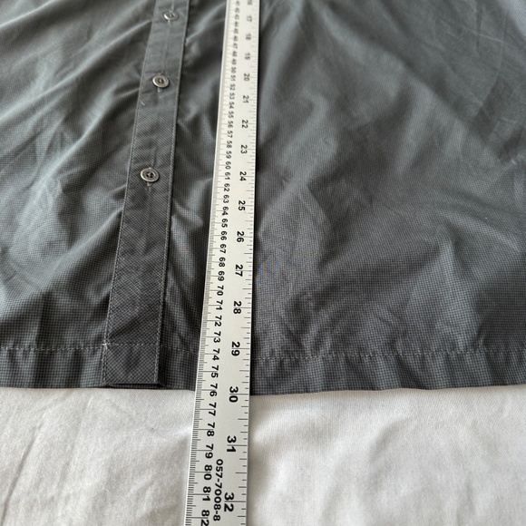 Kuhl Mountain Grown Men's Camp‎ Shirt XXL Short Sleeve Pin Check Charcoal Gray - Picture 12 of 14